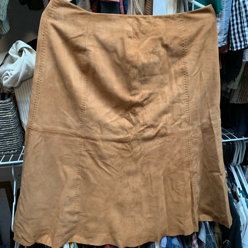 Vintage Vakko Suede skirt